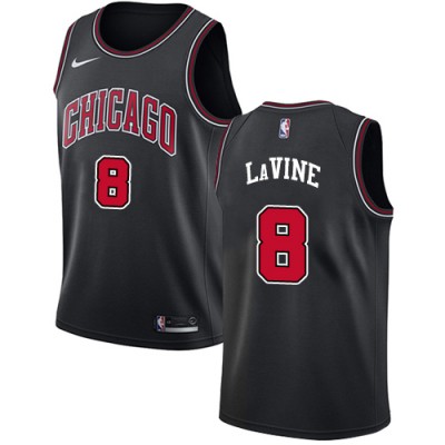 Nike Chicago Bulls #8 Zach LaVine Black Youth NBA Swingman Statement Edition Jersey